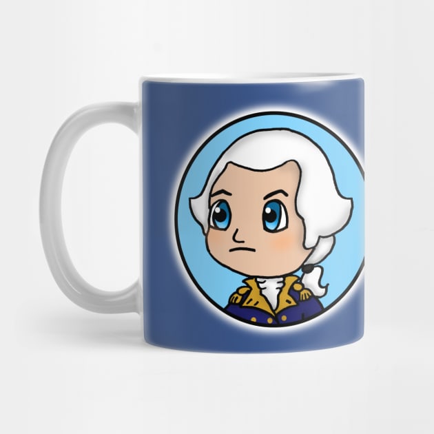 Chibi George Washington - Patriot Portrait by Aeriskate